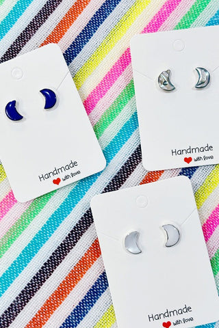 Get trendy with Sterling Silver Luna Stud Earrings - Earrings available at ShopMucho. Grab yours for $30 today!