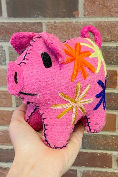 Get trendy with Repurposed Wool Decor Pig  - Mexico - Decor available at ShopMucho. Grab yours for $41 today!