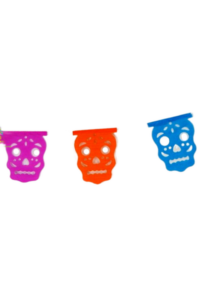Get trendy with Mini Paper Cutout Sugar Skulls Banner - Party Decor available at ShopMucho. Grab yours for $5 today!