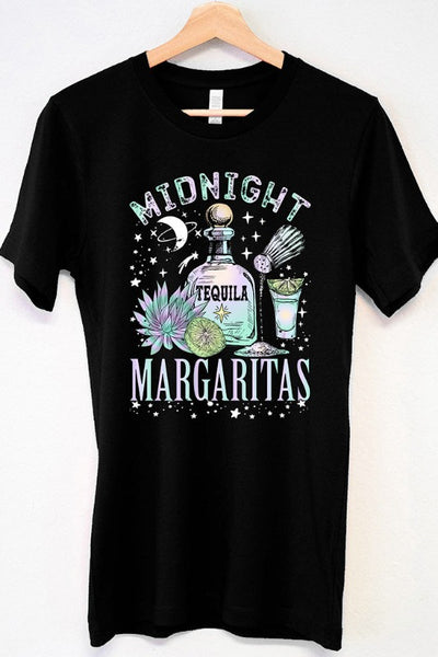 Get trendy with Midnight Margaritas Unisex Graphic Tee - Tops available at ShopMucho. Grab yours for $22.50 today!
