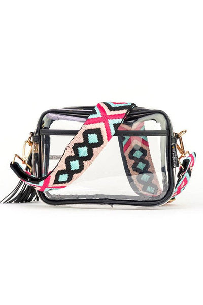 Get trendy with Clear Crossbody Bag - White - Handbags available at ShopMucho. Grab yours for $65 today!