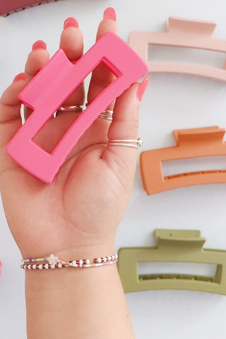 Get trendy with Rectangle Claw Hair Clips - More Colors - Hair Clip available at ShopMucho. Grab yours for $8 today!