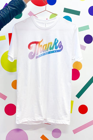 Get trendy with Thanks For Nothing Unisex Graphic Tee - Tops available at ShopMucho. Grab yours for $30 today!