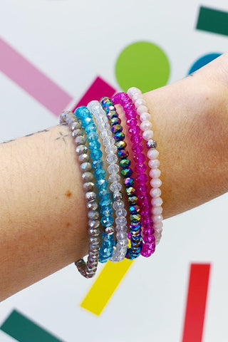 Get trendy with Crystal Stack Bracelets- Assorted - Bracelets available at ShopMucho. Grab yours for $6 today!