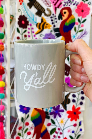 Get trendy with Howdy Y'all coffee mug - Mug available at ShopMucho. Grab yours for $15 today!