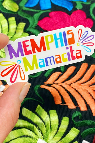 Get trendy with Memphis Mamacita Vinyl Sticker - Sticker available at ShopMucho. Grab yours for $4 today!